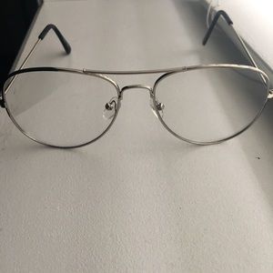Unisex Clear Aviator Glasses
